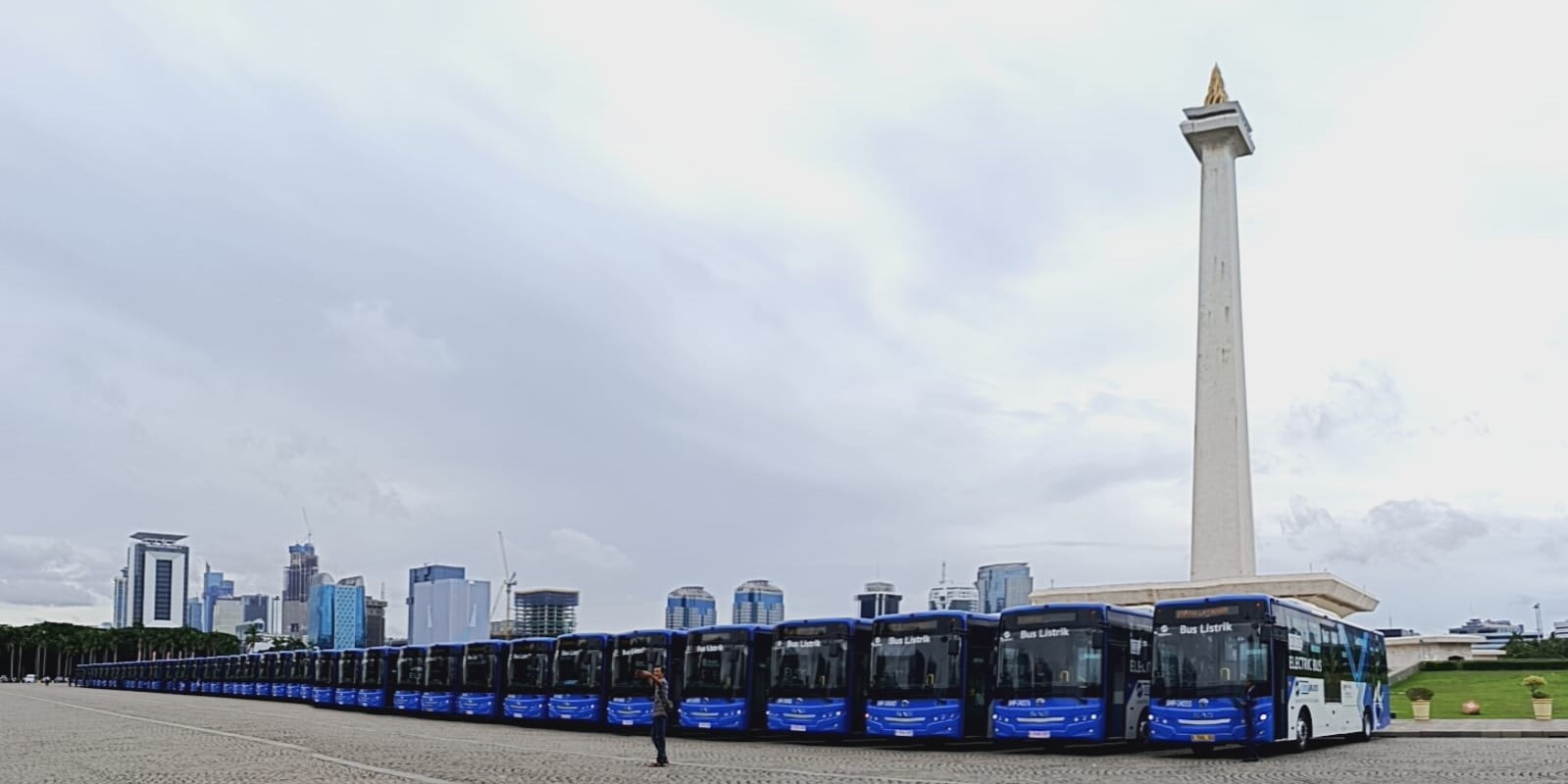 Inauguration of the Trans Jakarta Electric Bus