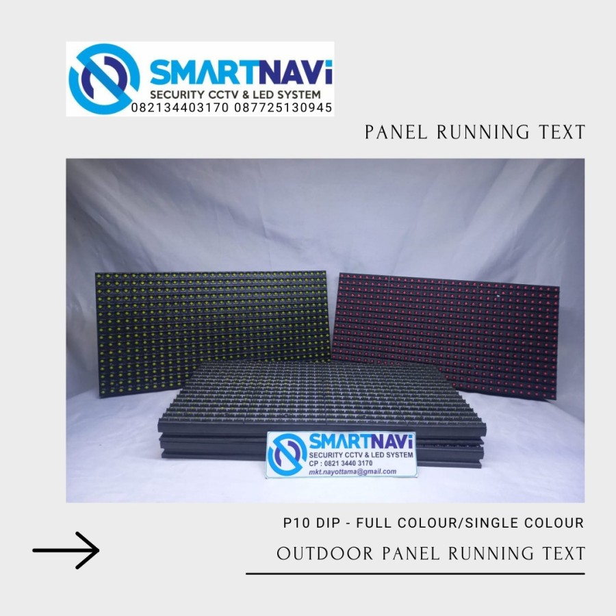 PANEL RUNNING TEXT P10 DIP FULL COLOUR SMARTNAVI