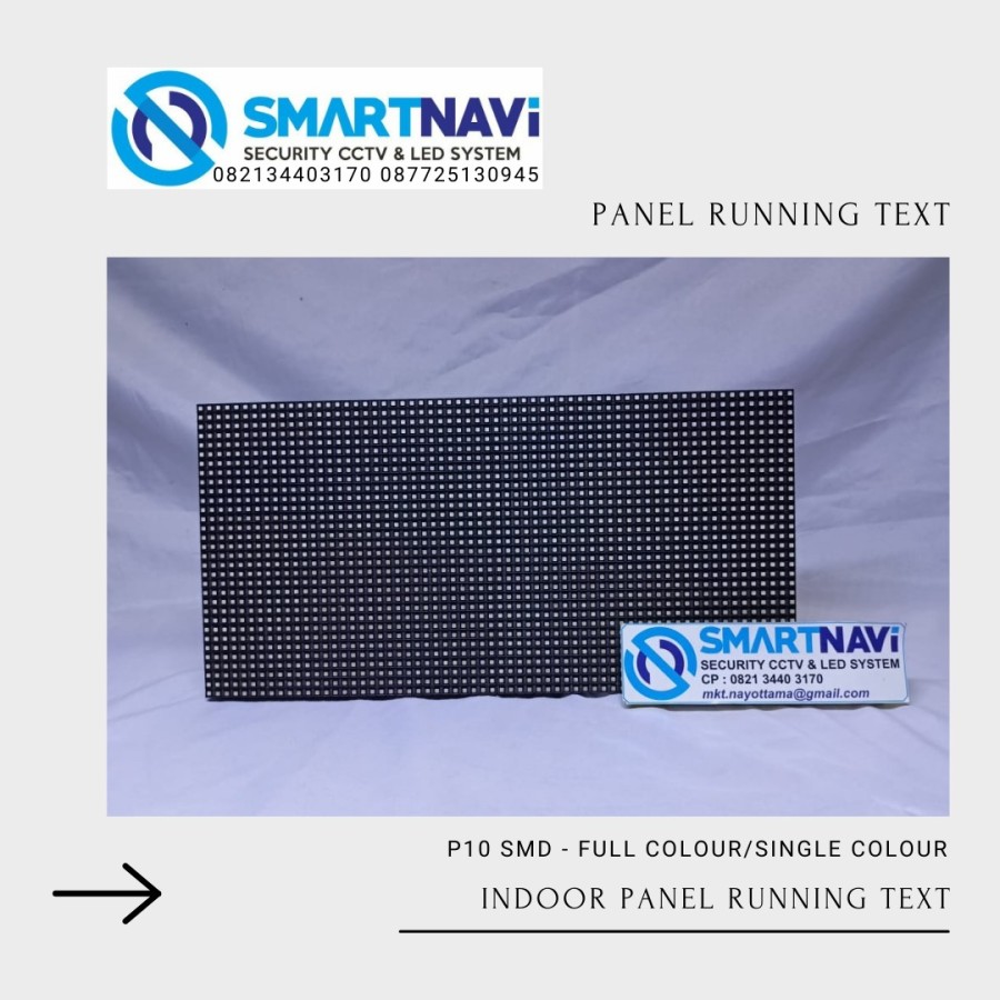 Panel Running Text P10 SMD Single Colour